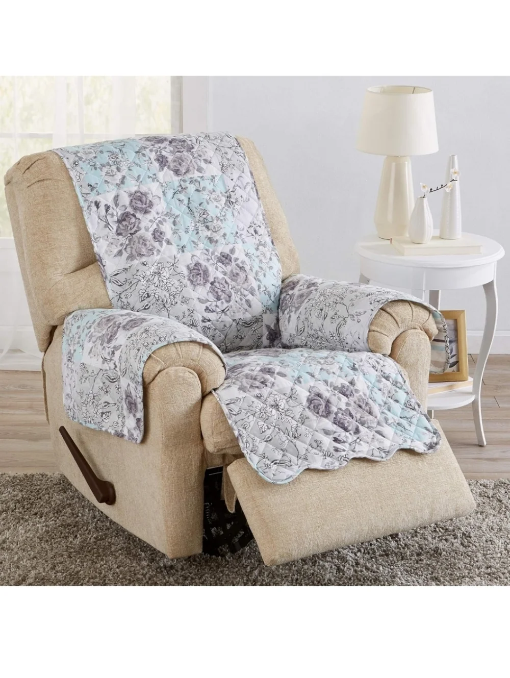 Reversible Floral Patchwork Furniture Protector